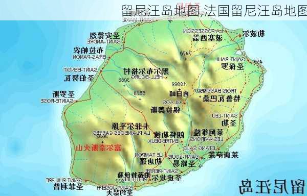 留尼汪岛地图,法国留尼汪岛地图