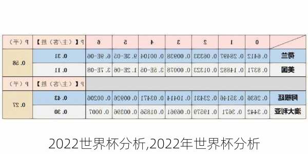 2022世界杯分析,2022年世界杯分析