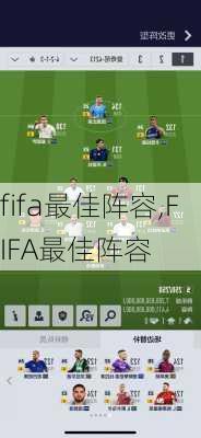 fifa最佳阵容,FIFA最佳阵容