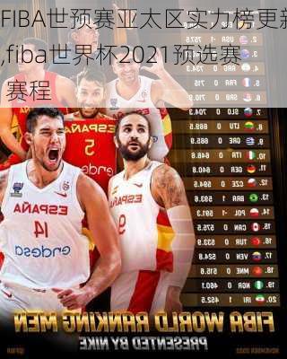 FIBA世预赛亚太区实力榜更新,fiba世界杯2021预选赛 赛程